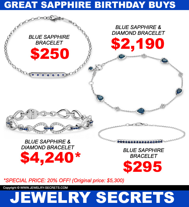 Sapphire Birthday Bracelets