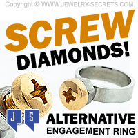 Screw Diamonds Alternative Engagement Ring