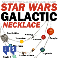 Star Wars Galactic Planetary Orbital Necklace