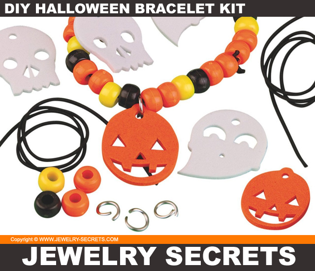 DIY Halloween Bracelet Kit For 12 Kids
