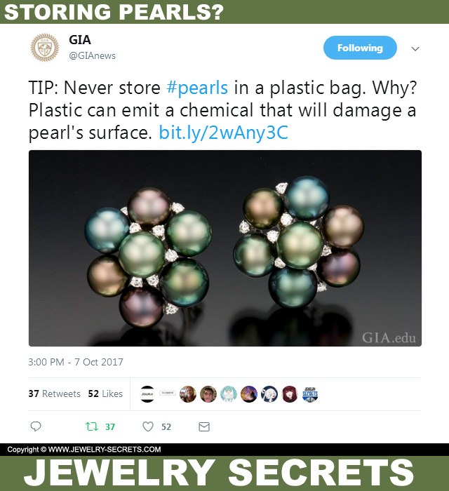 Dont Store Your Pearls In Plastic Bags
