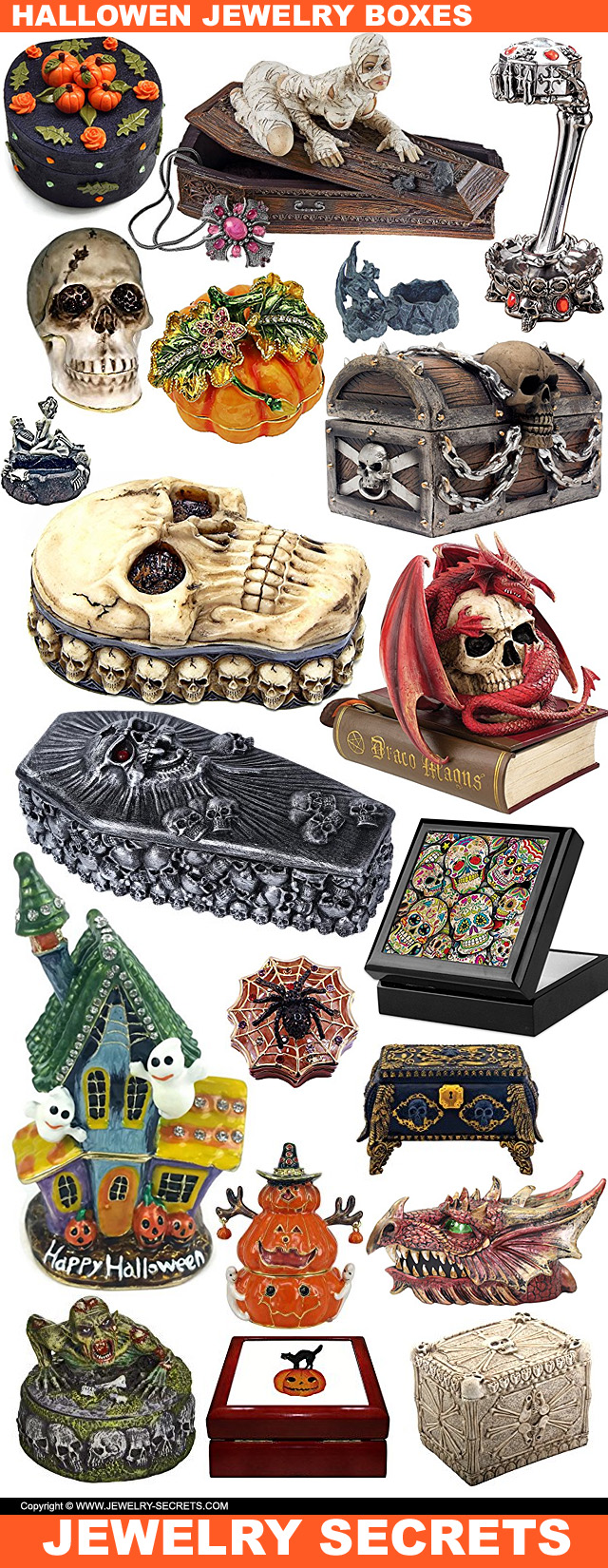 Halloween Jewelry And Trinket Boxes