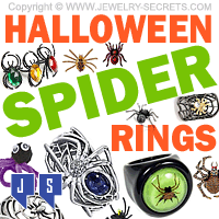 Halloween Spider Rings