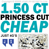 A 150 Princess Cut Diamond CHEAP Just 4 Grand