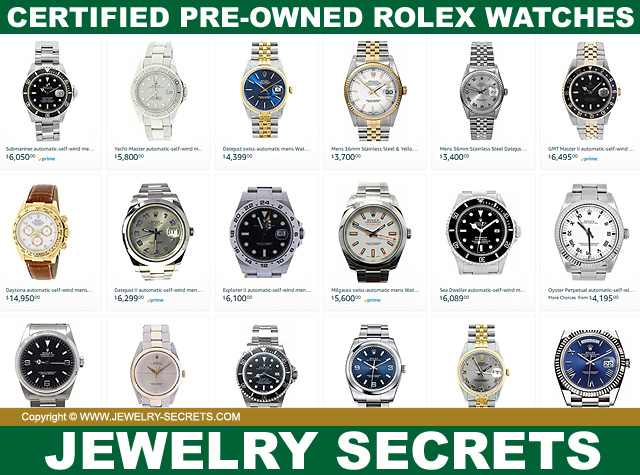 Certified Pre-Owned Rolex Watches
