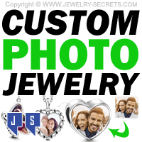 Custom Photo Jewelry Pendants Charm Beads Bracelets From Your Own Photo