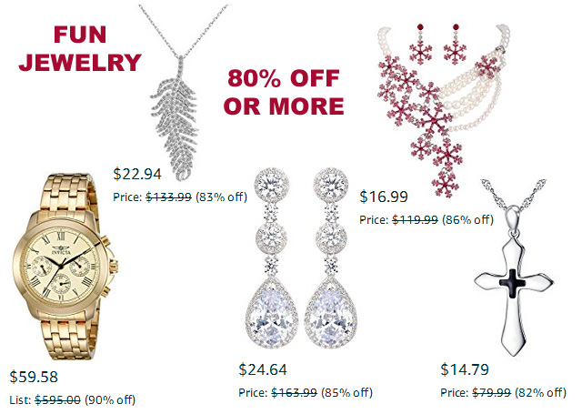 Great Jewelry Gifts 80 Percent Off Or More