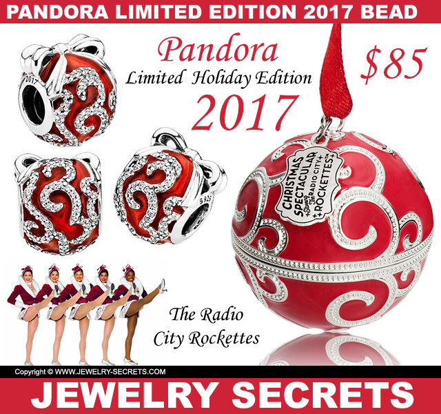Pandora Limited Edition Holiday 2017 Charmm Bead Ornament