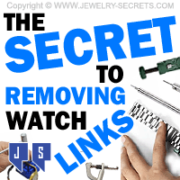 The Secret To Removing Watch Links