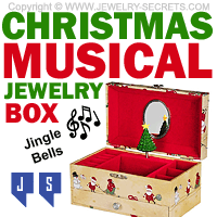 Musical Jingle Bells Christmas Jewelry Box