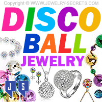 New Years Disco Ball Jewelry Earrings Pendants Bracelets Rings