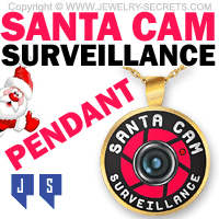 Santa Claus Cam Camera Surveillance Pendant Necklace