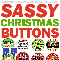Sassy Christmas Buttons
