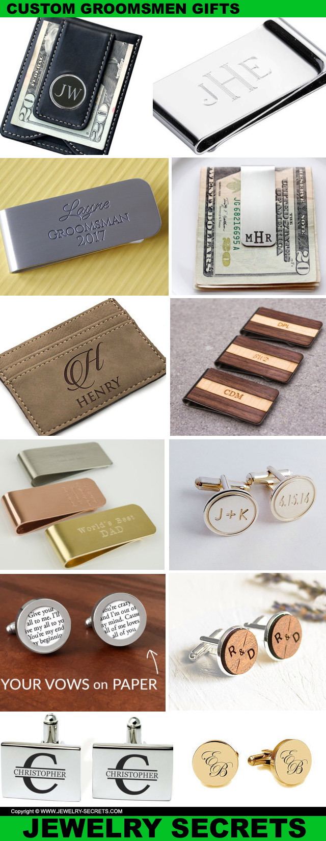 Custom Engraved Groomsmen Gifts