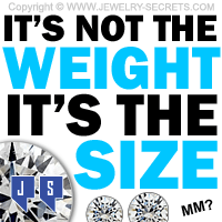 Its Not The Diamond Weight Its The Size