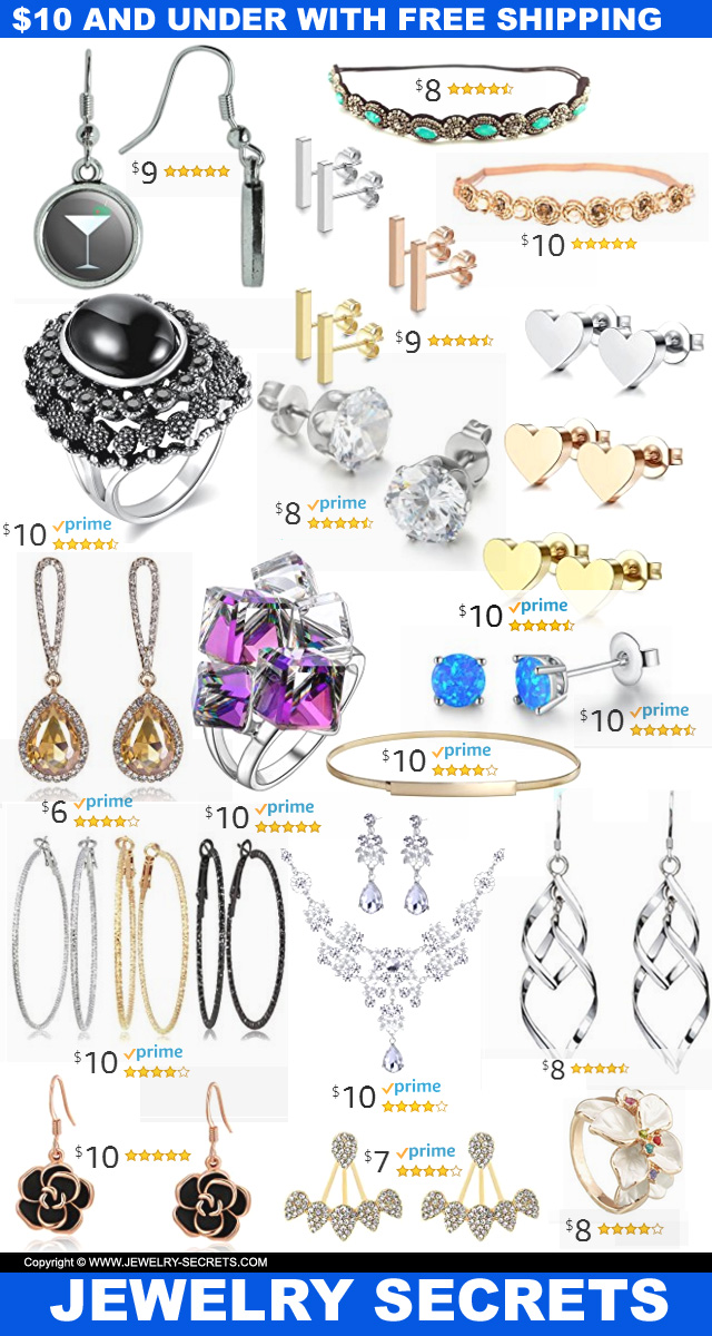 Ten Dollar And Under Jewelry Gifts With Free Shipping