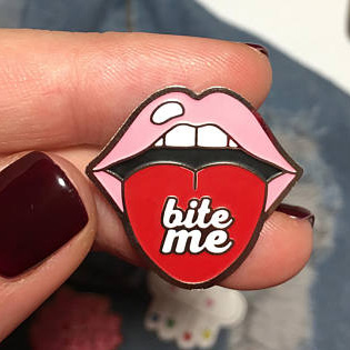 Bite Me Brooch Pin