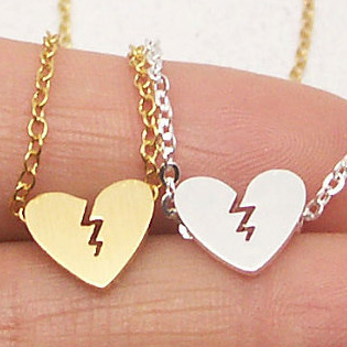 Broken Heart Necklace Pendants