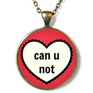 Can U Not Pendant Necklace