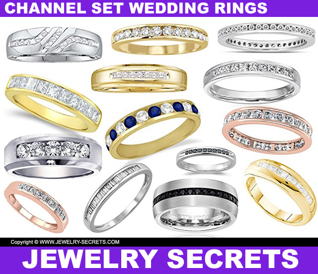 Channel Set Wedding Rings