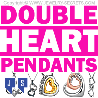 Double Heart Pendants