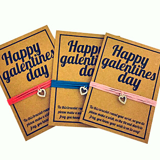 Happy Galentines Day Wish Bracelets