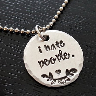 I Hate People Pendant