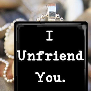 I Unfriend You Pendant
