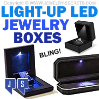 Lighted Up LED Light Jewelry Boxes