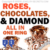 Roses Chocolates And Diamond All In One Beautiful Engagement Ring