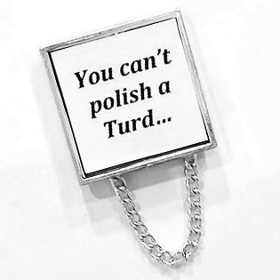 You Cant Polish A Turd Brooch Pin