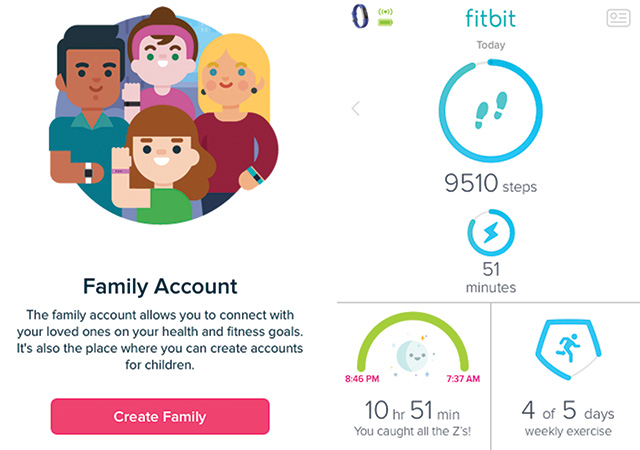 Fitbit Ace Family Account Kids Parents View
