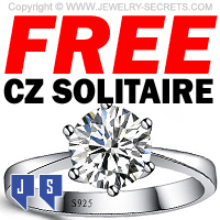 Free CZ Solitaire Ring Just Pay Shipping