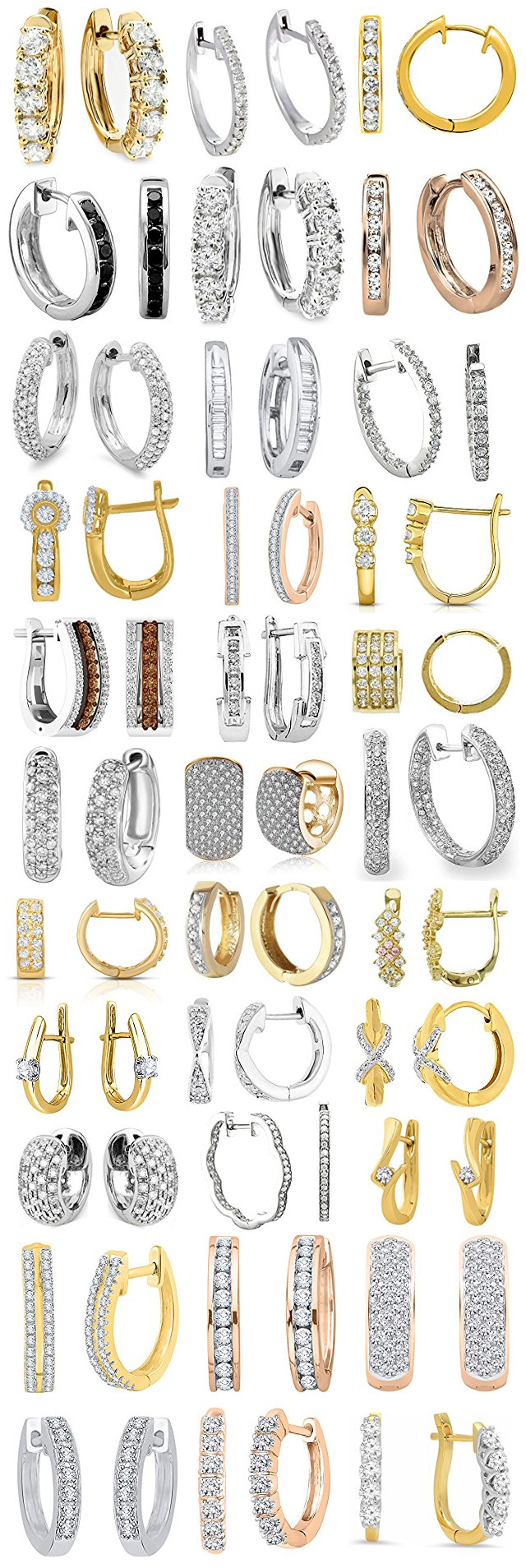 Diamond Huggie Earrings Diamond Huggie Earrings