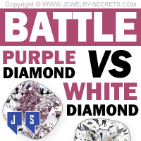 Purple Diamond VS White Diamond