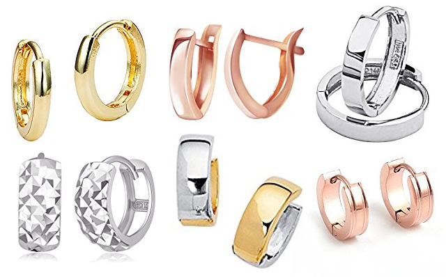 Plain Gold Huggie Earrings Plain Gold Huggie Earrings