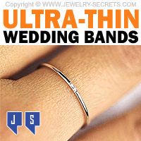 Ultra Thin Wedding Bands Rings
