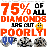 75 Percent of Diamonds are Cut and Proportioned Poorly
