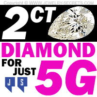 2 Carat Pear Diamond for Under 5 Thousand