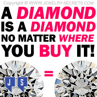 A Diamond is a Diamond no matter Where you Buy it