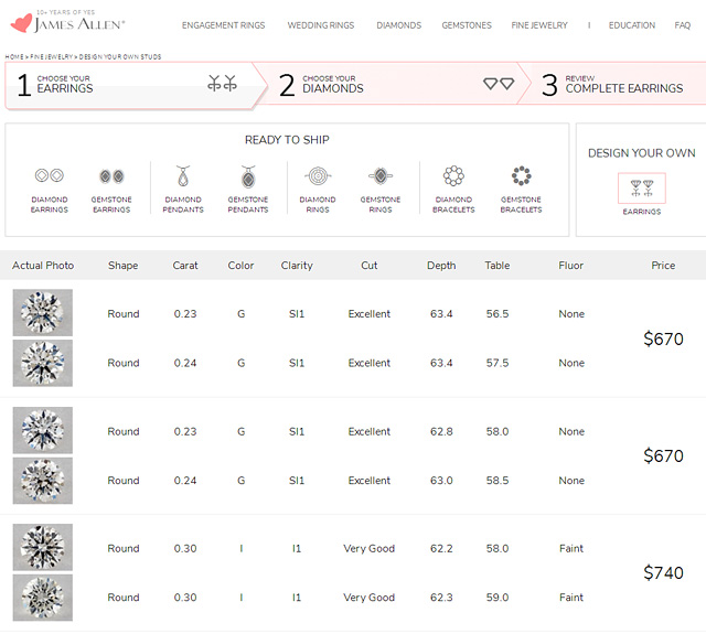 Create your own Diamonds Studs at James Allen Create your own Diamonds Studs at James Allen