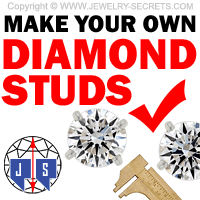 How to make your own diamond stud earrrings