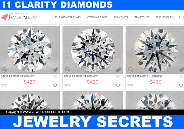 I1 Clarity Diamonds