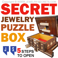 Secret Hidden Jewelry Puzzle Box