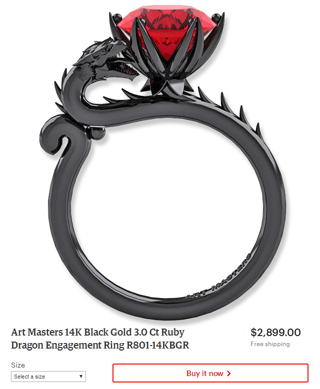 Dragon Engagement Ring