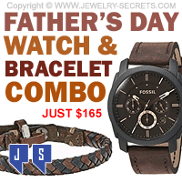 Fathers Day 2018 Watch Bracelet Combo Gift Set