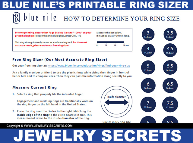 Blue Niles Free PDF Download Printable Ring Sizer