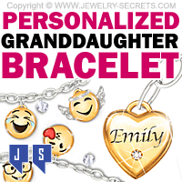 Personalized Granddaughter Bracelet Personalized Granddaughter Bracelet