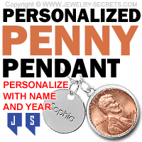 Year To Remember Personalized Penny Pendant