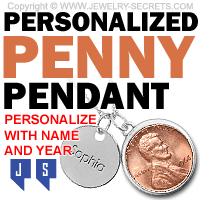 Year To Remember Personalized Penny Pendant Year To Remember Personalized Penny Pendant